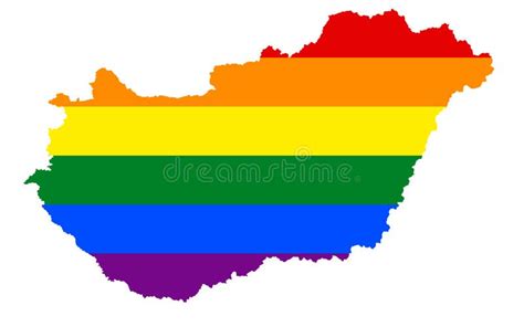 LGBT Flag Map Vector Rainbow Map In Colors Of LGBT Lesbian Gay Bisexual And Transgender