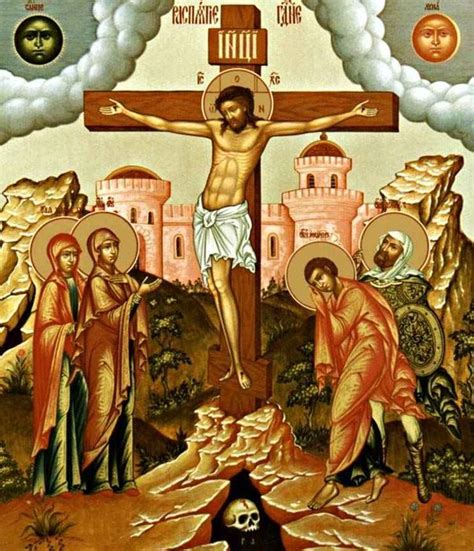 Икона Распятие Иисуса Христа Православная икона Картины
