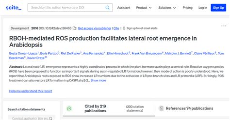 rboh mediated ros production facilitates lateral root emergence