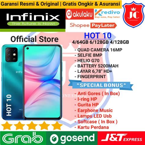 Jual Infinix Hot Ram Gb Gb Garansi Resmi Bonus Shopee Indonesia
