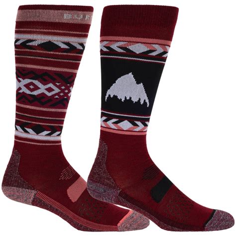 2025 Womens Burton Performance Lightweight 2 Pack Snow Socks