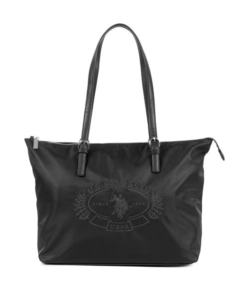 Us Polo Assn Shopping Bag Black Buy Bags Purses And Accessories