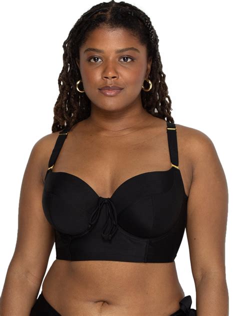 Smart Sexy Women S Swimwear Lightly Lined Underwire Bikini Top Black Hue D For Sale
