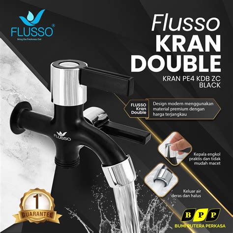 Jual Kran Double Keran Shower Cabang Dobel Flusso Original Garansi Pe