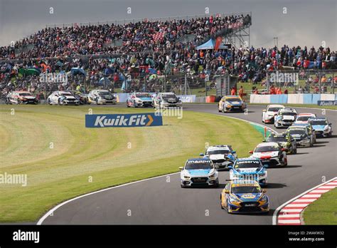 Ash Sutton Leading Donington Park Race In BTCC Stock Photo Alamy