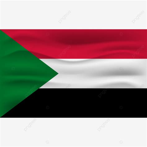 Sudan Flag Waving Texture Vector Vintage Sudan Flag Waving Texture