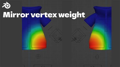 Quick Tips Mirror Vertex Group Weight Paint Information In Blender