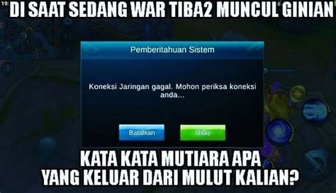 meme lucu jaringan lag pas main game  bikin tepuk jidat