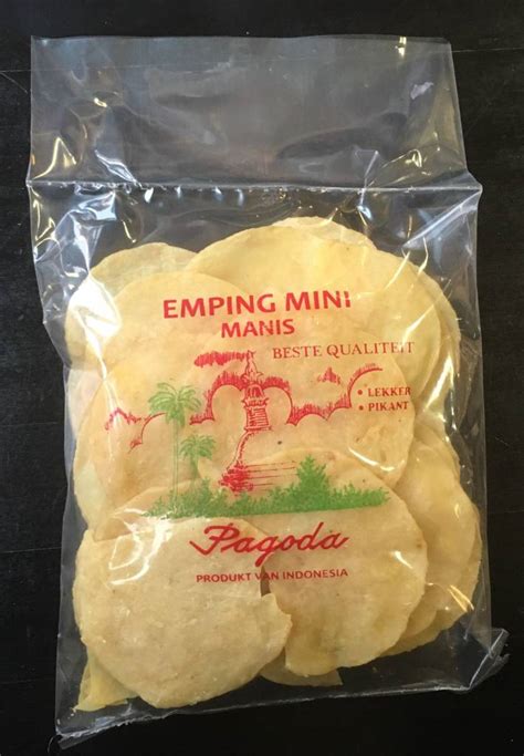 TokoGembira | Pagoda emping mini Manis 150g - Tokogembira.nl