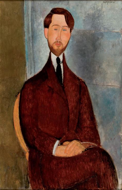 Portrait Of Leopold Zborowski 1917 Amedeo Modigliani WikiArt Org