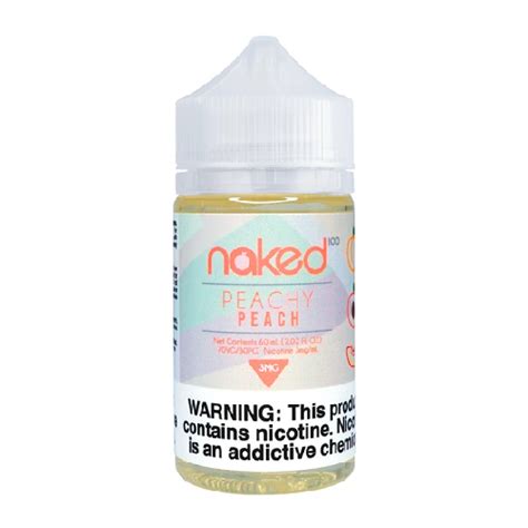 Peachy Peach 60ml Vape Juice Naked 100 0MG Element Vape