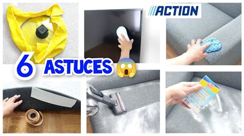 6 ASTUCES À CONNAÎTRE PRODUITS ACTION action astuces haul YouTube