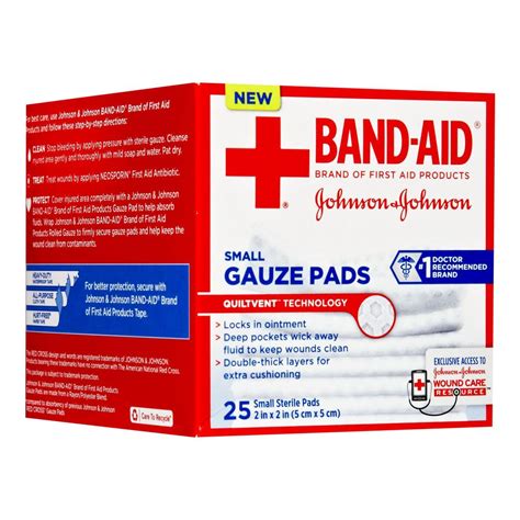 Buy Johnson Johnson Band Aid Gauze Pads Fsa Approved