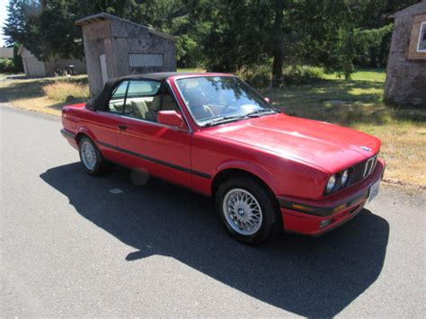 92 BMW 3 series 325i 2.5L convertible 121K original miles no reserve ...