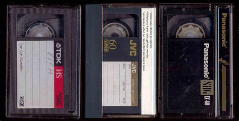 3 Кассеты VHS-C (compact) для видеокамеры PANASONIC 60 JVC 60 TDK 45 ...