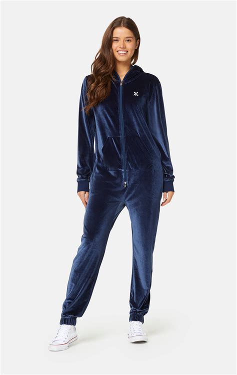 Original Velour Jumpsuit Navy - Onepiece