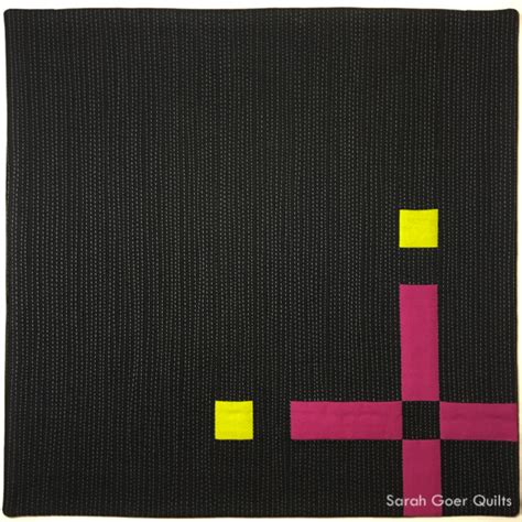 Minimal I Mini Quilt Sarah Goer Quilts