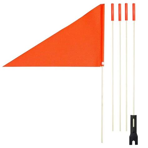 Uelfbaby Bike Safety Flag With Pole 6 Foot Adjustable Height Heavy Duty