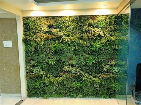 Plastic Artificial Green Wall For Decoration At Rs 425 Square Feet In