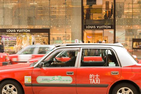 Red Taxis In Hong Kong China Editorial Stock Image Image Of Closeup