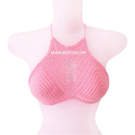 Bikini len móc và Áo Crop top len móc thời trang Shop BeeToo CropTop Bikini Len Có Sẳn