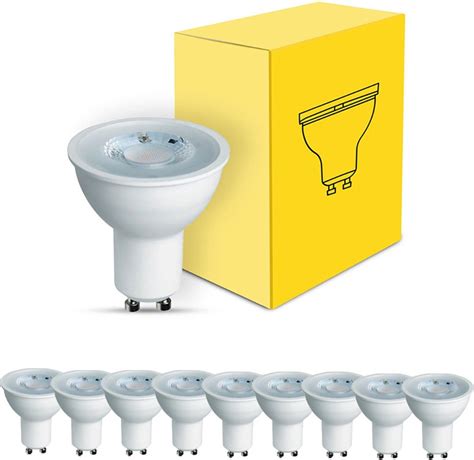 Voordeelpak 10x Led Spot Gu10 Par16 4w 345lm 36d 827 Zeer Warm Wit