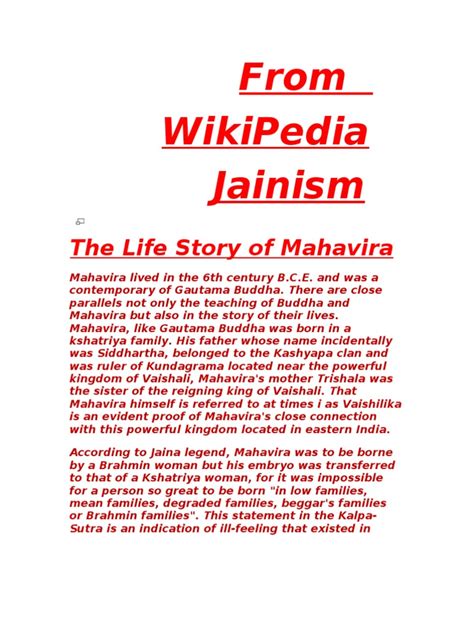 The Life and Teachings of Mahavira: An Overview of Jainism's Founding ...