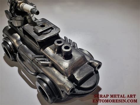 Armored Pickup Truck Scrap Metal Art