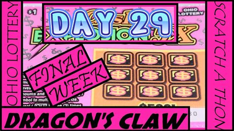 Day Of Scratch Off A Thon Cash Explosion Ohio Lottery