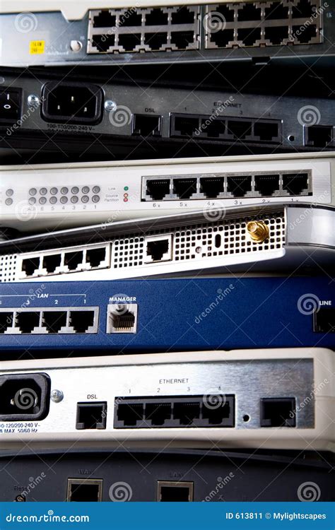 Network devices stock image. Image of intranet, ethernet - 613811