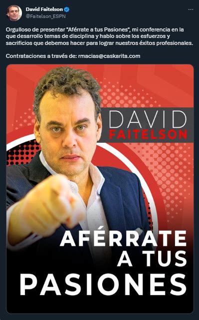 David Faitelson Incursionará En El “coaching De Vida” “hablo Sobre Los