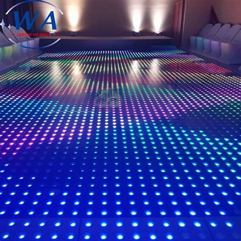 Rgb Pixel Led Stage Lights Interactive Lighted Flooring Dmx Digital ...