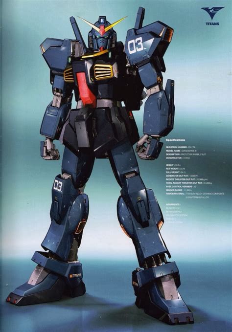 RX 178 Gundam Mk II Titans Ver Poster Image Gundam Kits