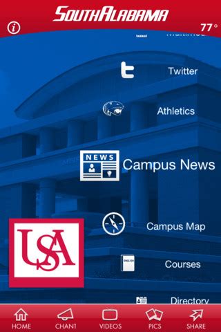 University of South Alabama App for iPad - iPhone