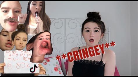 Reacting To My Old Tiktoks Cringe Youtube