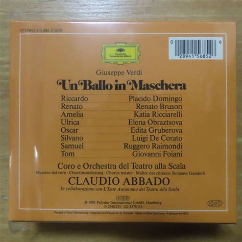 Cdbox Abbado Verdi Un Ballo In Maschera