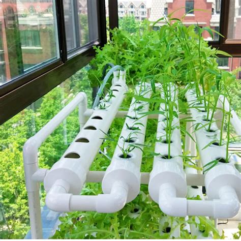 36 Sites 4 Pipes 1 Layer Garden Grow Planting Box Vegetables Tools