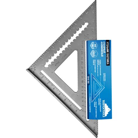 Столярный угольник плотника vertextools алюминий, 300мм 3040-300 ...