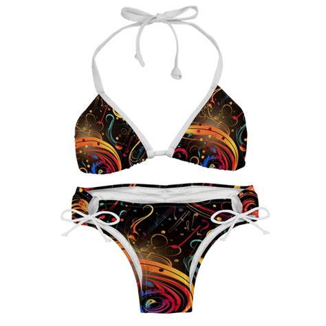 Note Women S Swim Suit Bikini Set Pack With Detachable Sponge And Adjustable Strap For Beach