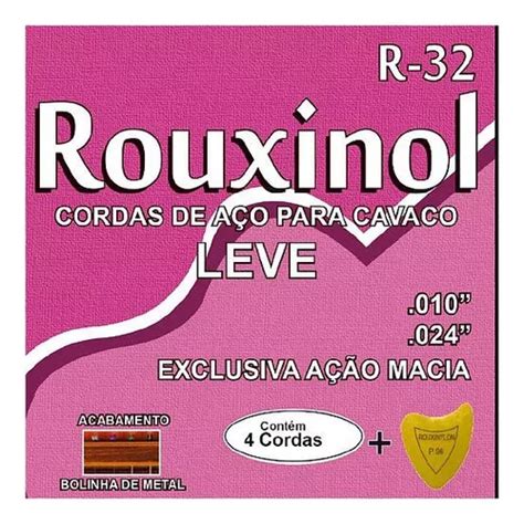 Encordoamento Cordas Cavaco Cavaquinho Leve Rouxinol R20 Parcelamento