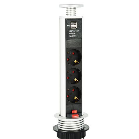 New Design Hidden Manual Pulling out Sockets for The Table - Power