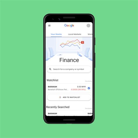 google finance redesign muazzim ms