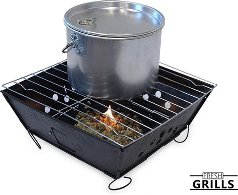 Small Portable BBQ by Fresh Grills. Folding Portable BBQ for Camping ...