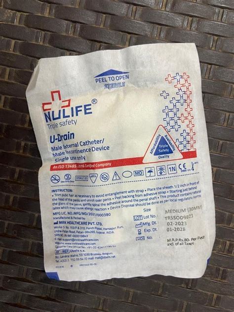 Nulife U Drain Male External Catheter Size 30 Mm At Rs 25 Packet In