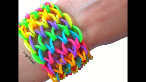 Diy Pulsera De Gomitas Escamas De Drag N Con Telar Rainbow Loom