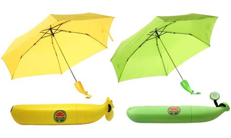 Jusqu Parapluie Banane Pliable Avec Coque Dure Groupon