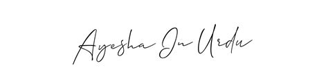 93 Ayesha In Urdu Name Signature Style Ideas Latest Esign