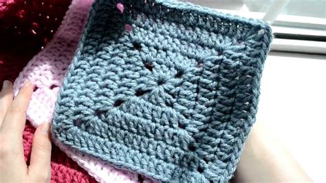 Crochet Lessons How To Work The Solid Granny Square Part Youtube