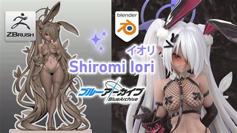 Shiromi Iori Blue Archive 3d Sculpting Timelapse Youtube