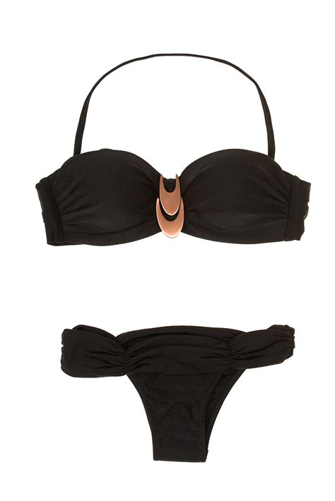 Larissa Minatto Bandeau Bikini Amazone Black